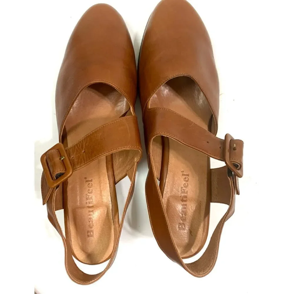 BeautiFeel Leather Slingback Heels